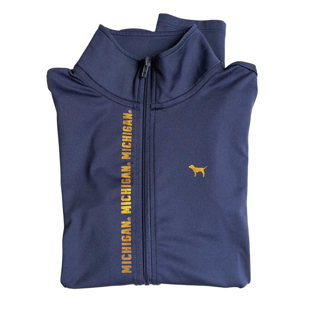 Pink by Victoria's Secret x Michigan 1/2 Zip Long-Sleeve Pullover (Navy) - M